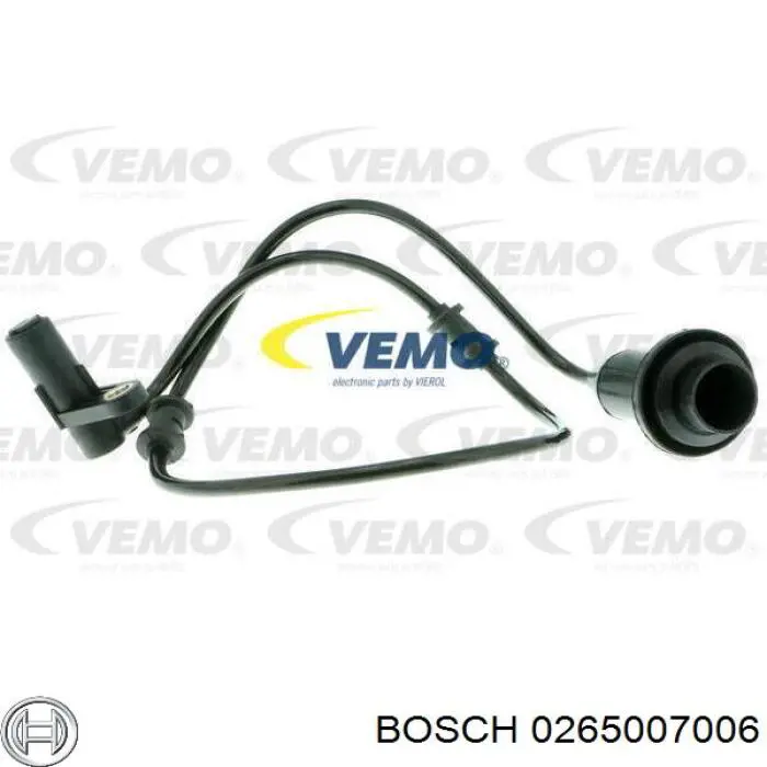 0265007006 Bosch sensor abs trasero derecho
