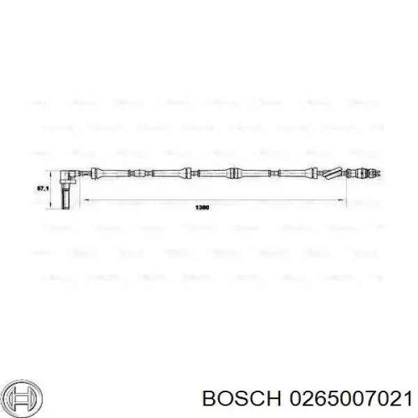 Comprar 0265007021 Bosch Sensor ABS, rueda delantera izquierda