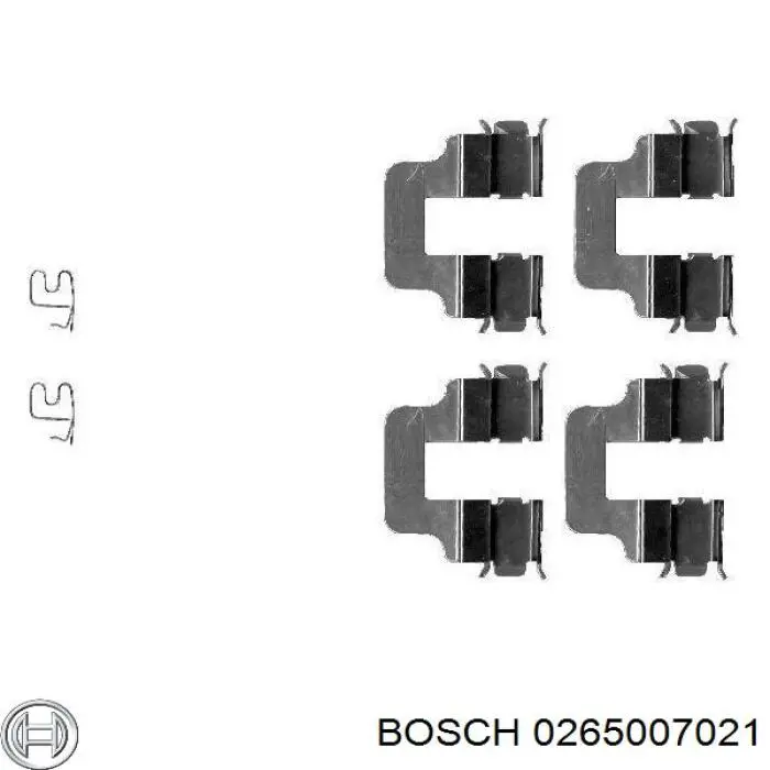 Sensor ABS delantero izquierdo 0265007021 Bosch