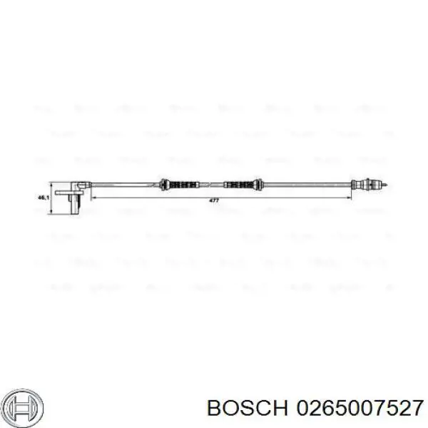 Sensor ABS 0265007527 Bosch