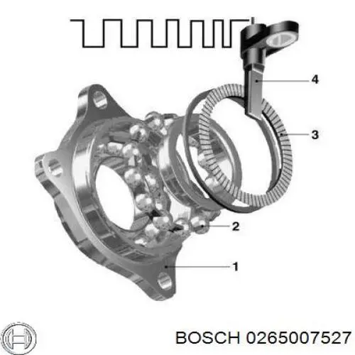 Sensor ABS de rueda delantera Bosch 0265007527 precio, desde 25,83 EUR