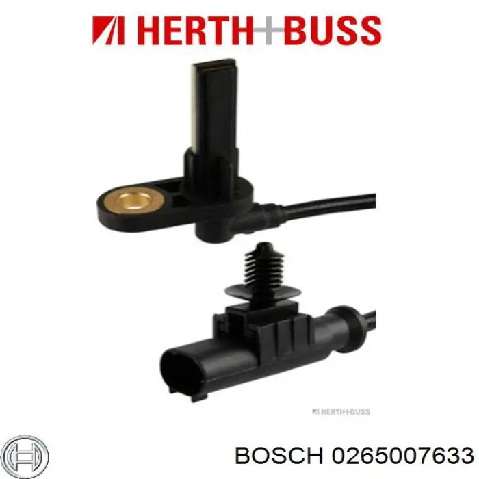 0 265 007 633 Bosch sensor abs trasero derecho