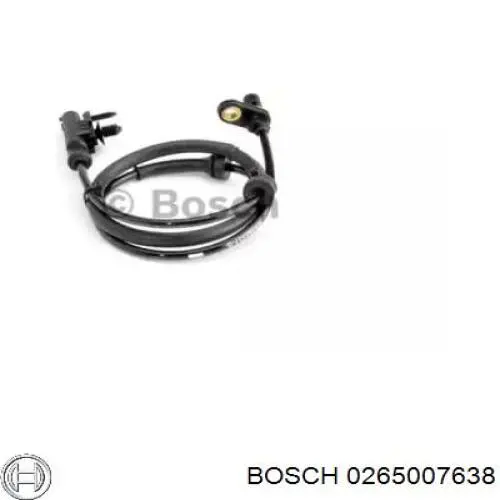 0 265 007 638 Bosch sensor abs trasero
