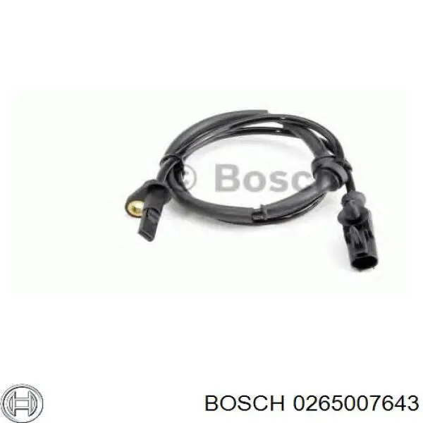 0265007643 Bosch sensor abs trasero derecho