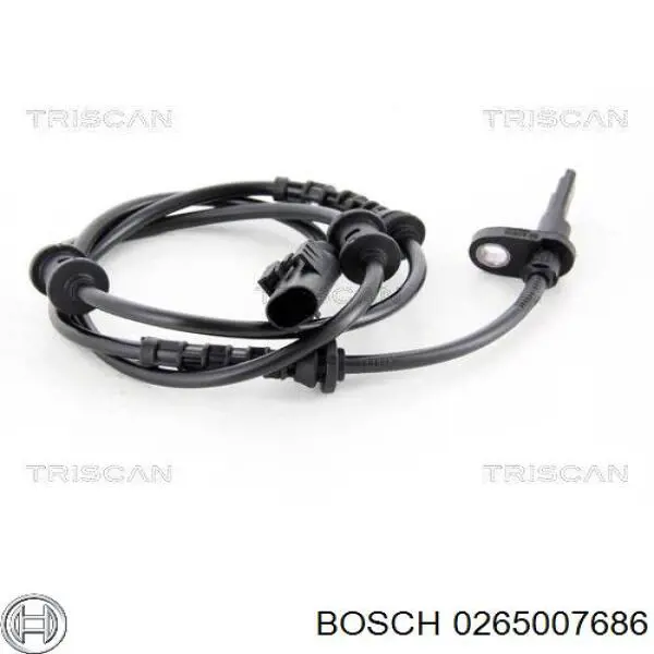 0265007686 Bosch sensor abs trasero