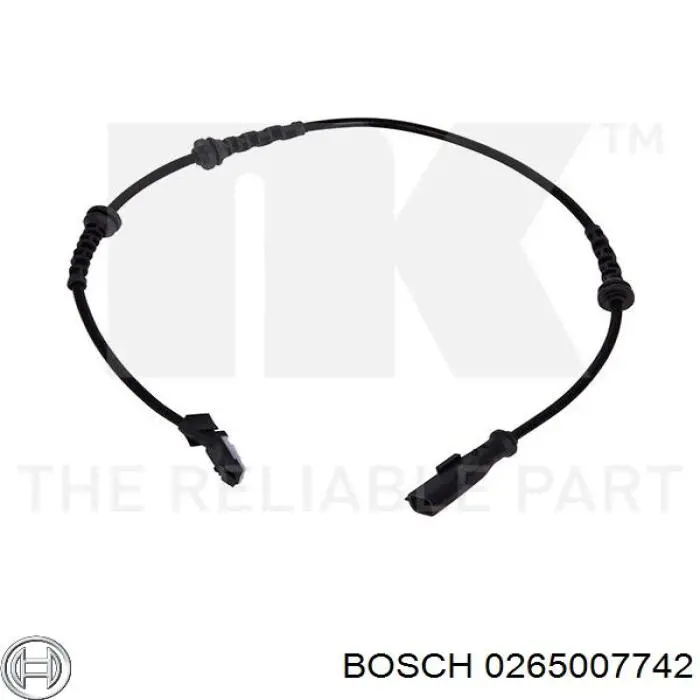Sensor ABS de rueda delantera Bosch 0265007742 precio, desde 20,36 EUR