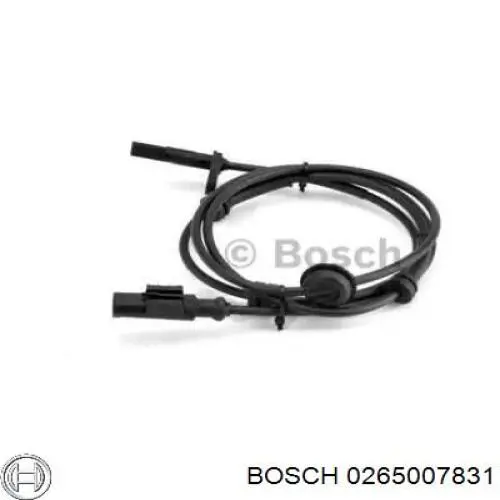 0 265 007 831 Bosch sensor abs trasero izquierdo
