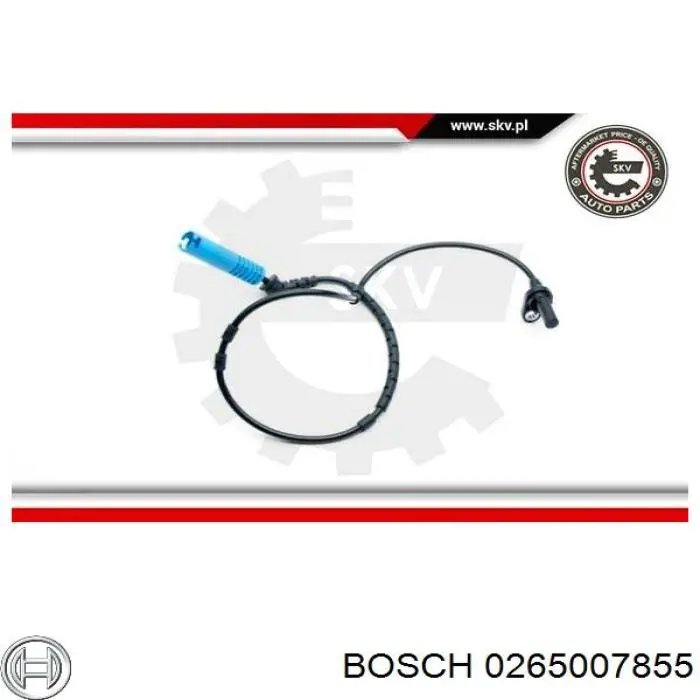 Sensor ABS trasero 0265007855 Bosch