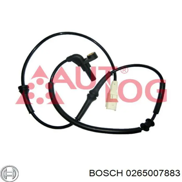 0 265 007 883 Bosch sensor abs trasero derecho