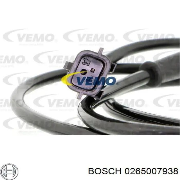 0265007938 Bosch sensor abs trasero derecho