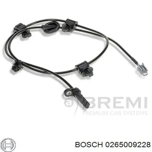 0265009228 Bosch sensor abs trasero derecho