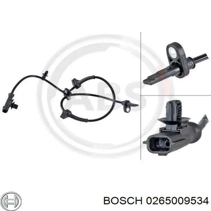 1809552 Ford Sensor de rueda abs