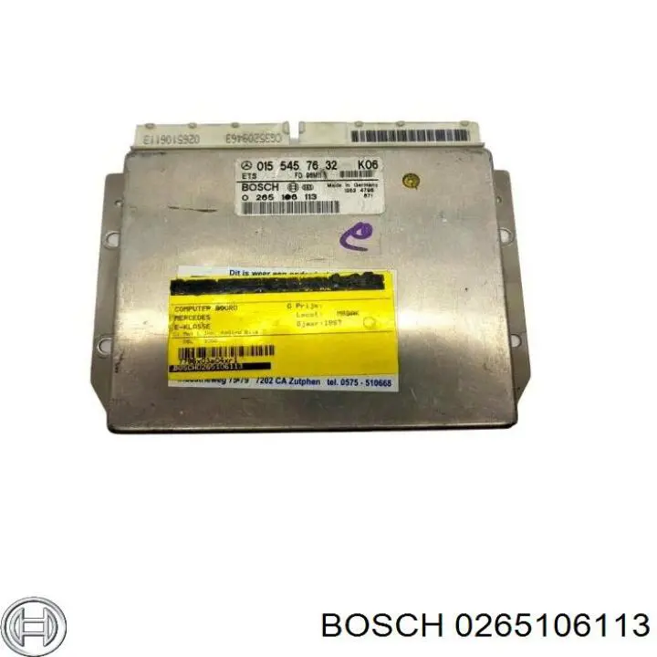 0265106113 Bosch unidad de control, dinámica frenado / dinámica