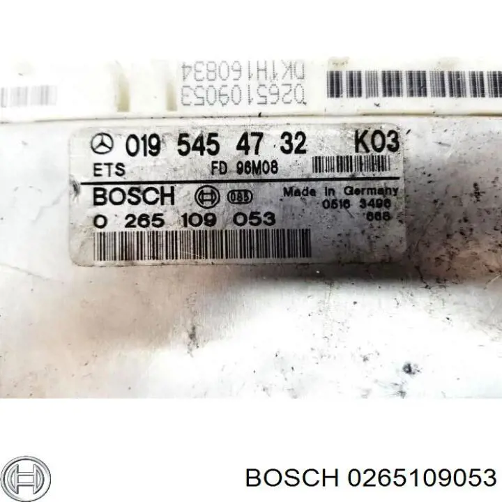 0265109053 Bosch unidad de control, dinámica frenado / dinámica