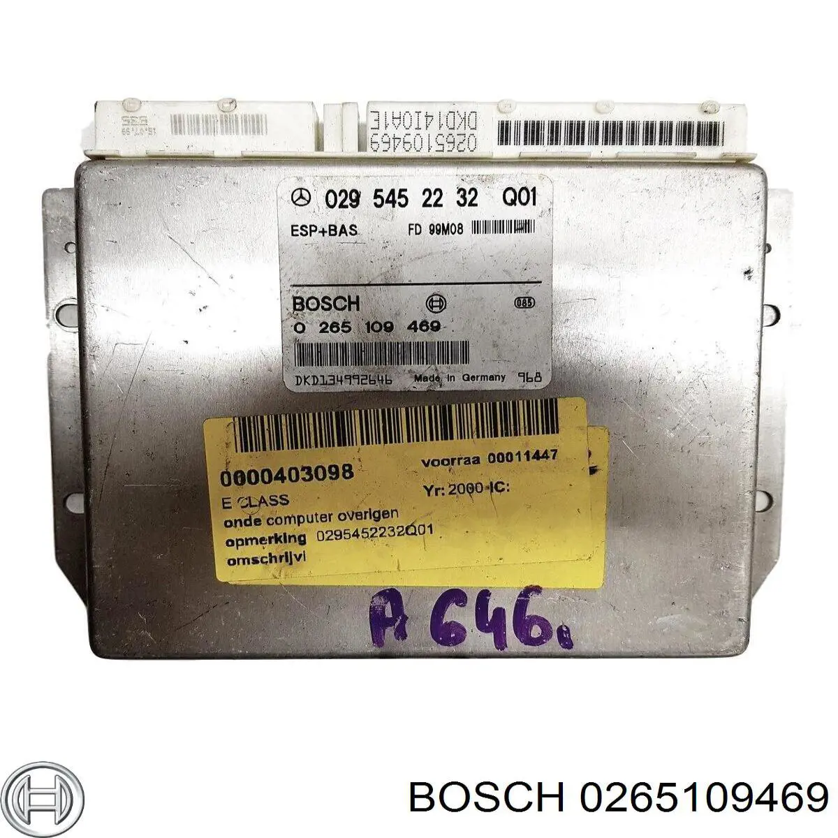 0265109469 Bosch Módulo de control de ESP