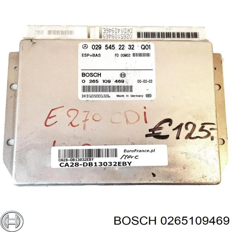 0265109469 Bosch módulo de control esp