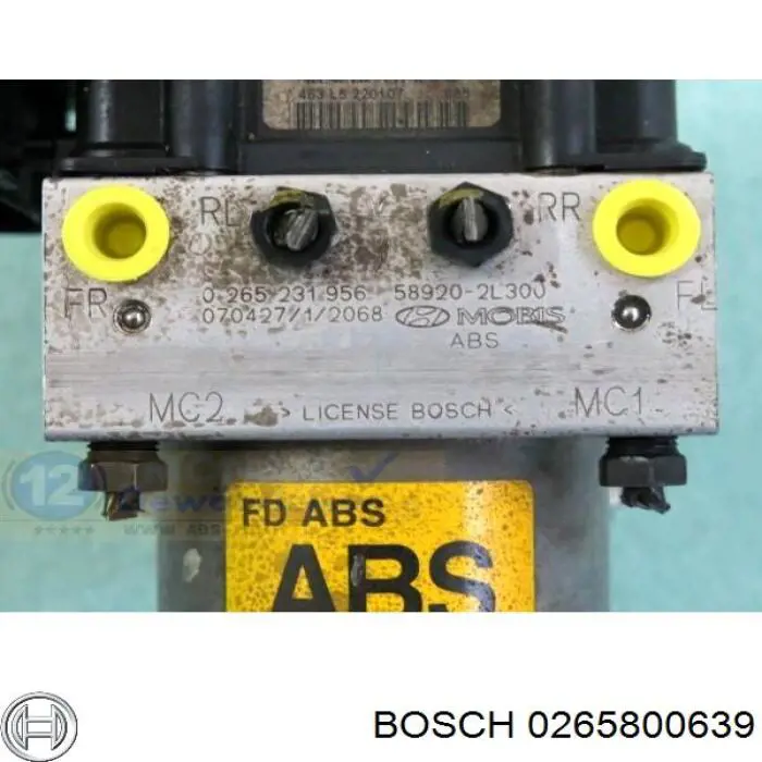 0265800639 Bosch módulo hidráulico abs