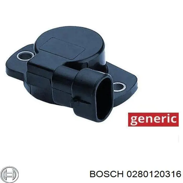 0280120316 Bosch sensor tps