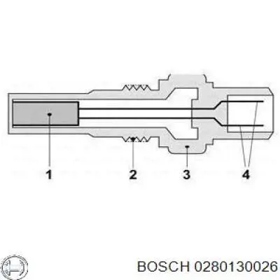 Sensor de temperatura del refrigerante Citroen Saxo S0, S1