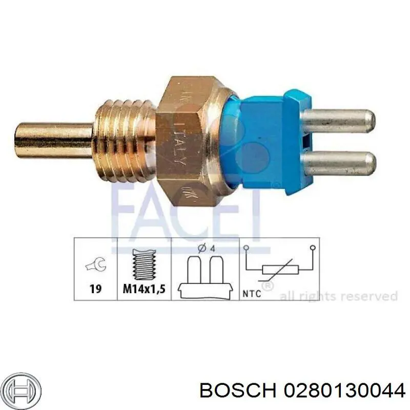 Sensor de temperatura del refrigerante Bogap C4126109 precio, desde 25,50 EUR