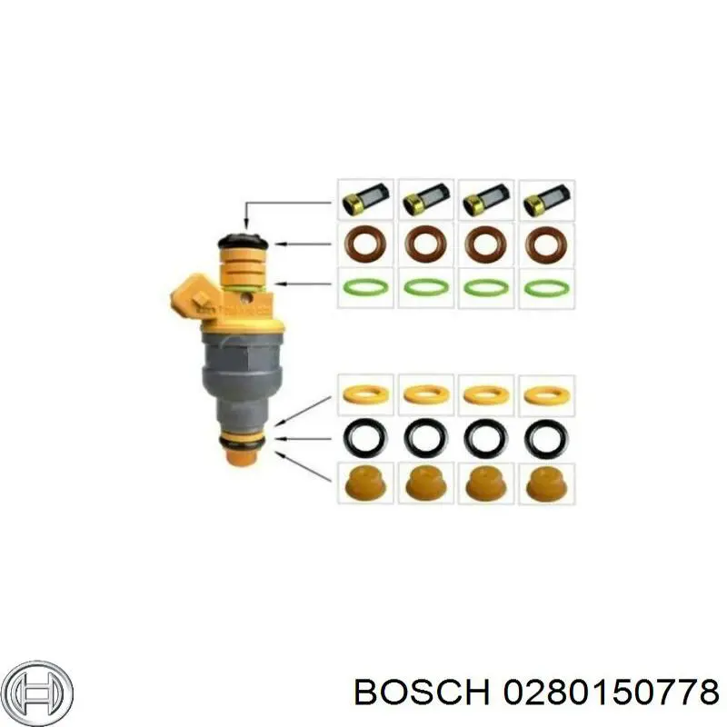 0280150778 Bosch inyector