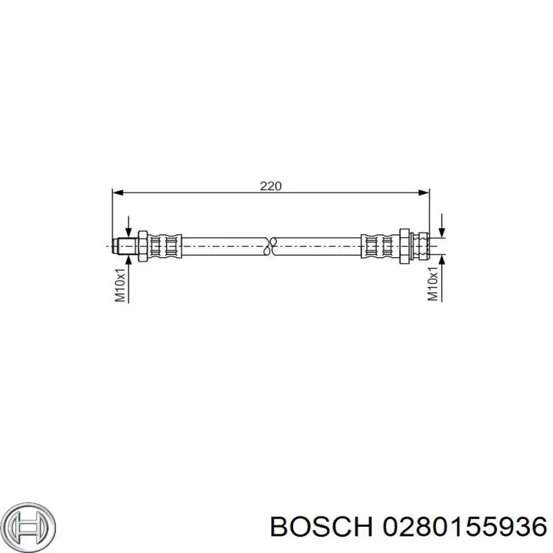 0280155936 Bosch Inyector de combustible