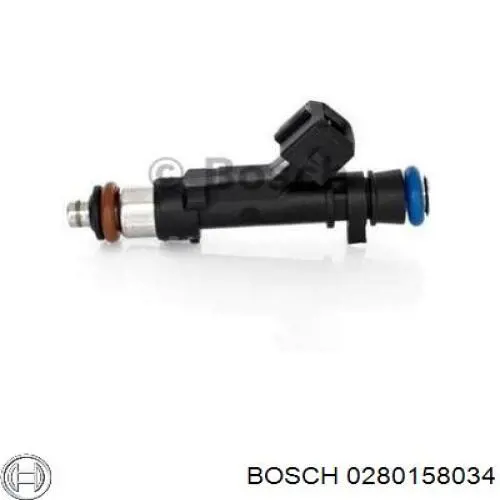 0280158034 Bosch inyector de combustible