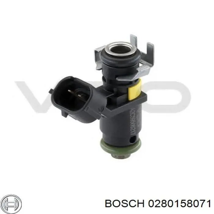 0280158071 Bosch Inyector de combustible