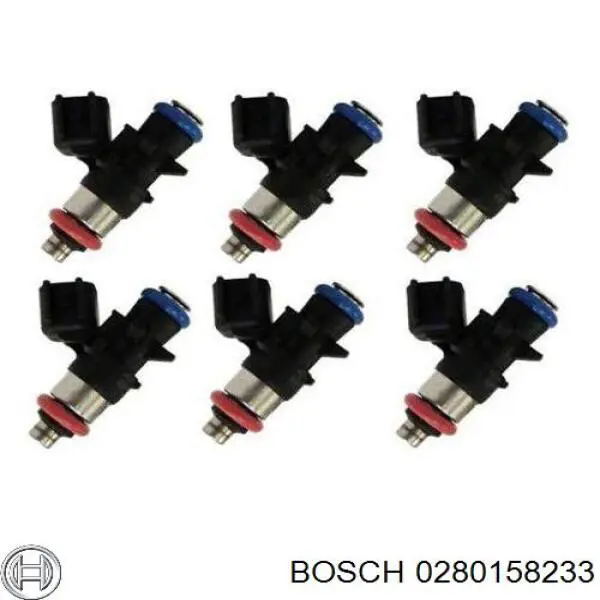 0280158233 Bosch Inyector de combustible