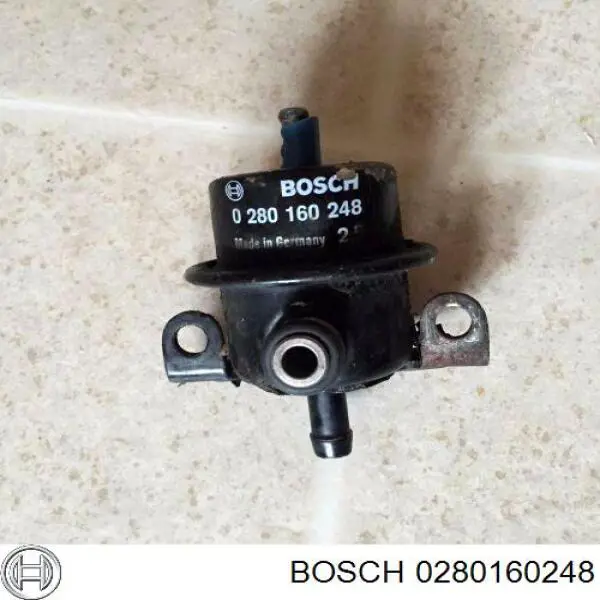 Regulador de presión de combustible 0280160248 Bosch