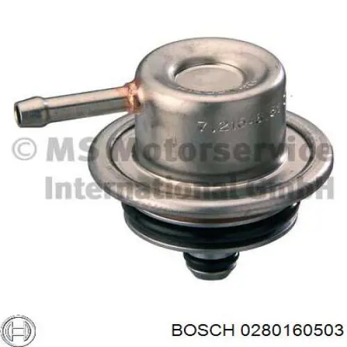 0280160503 Bosch regulador de presión de combustible, rampa de inyectores