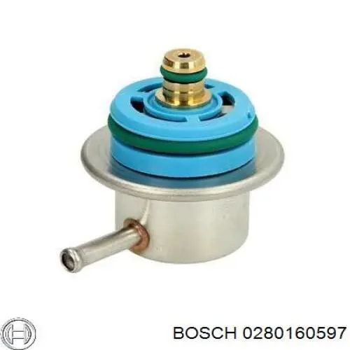 Regulador de presión de combustible 0280160597 Bosch