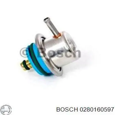0280160597 Bosch regulador de presión de combustible