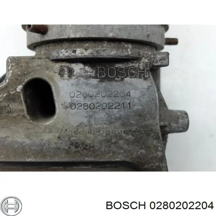 0280202204 Bosch sensor de flujo de aire/medidor de flujo (flujo de aire masibo)