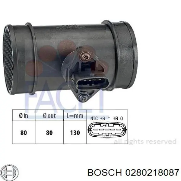 Comprar 0280218087 Bosch Sensor de masa de aire