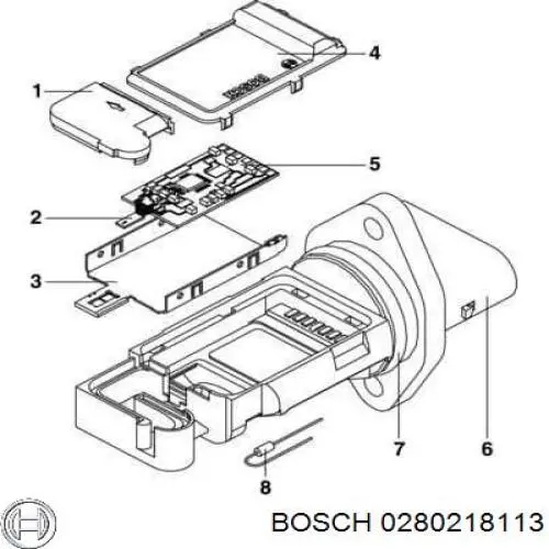 0280218113 Bosch medidor de masa de aire