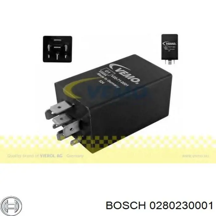 0280230001 Bosch rele de bomba electrica