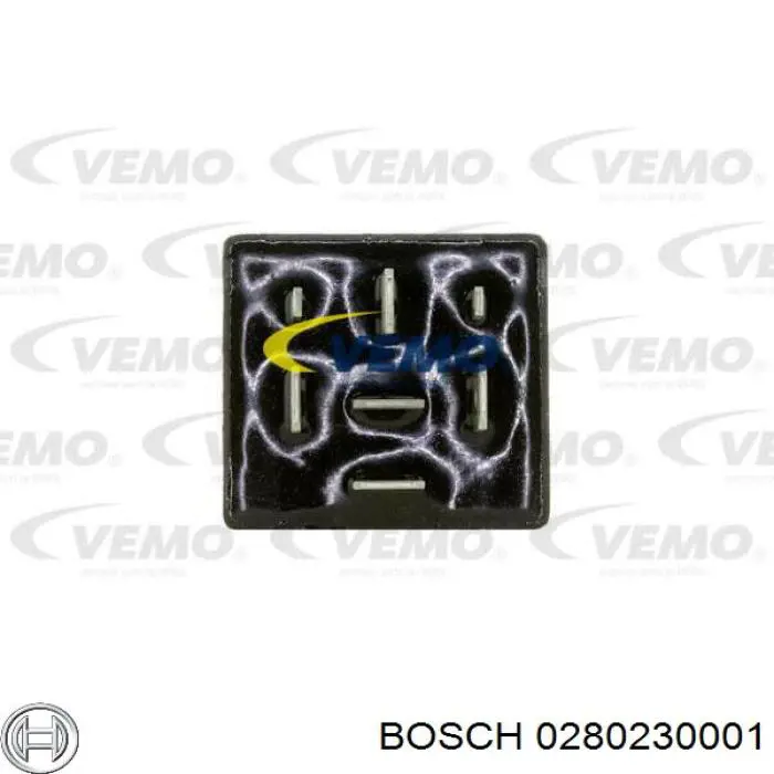 0280230001 Bosch Relé de bomba eléctrica de combustible