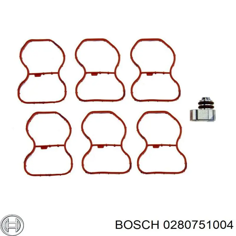 Válvula (actuador) del accionamiento de las mariposas del colector de admisión 0280751004 Bosch