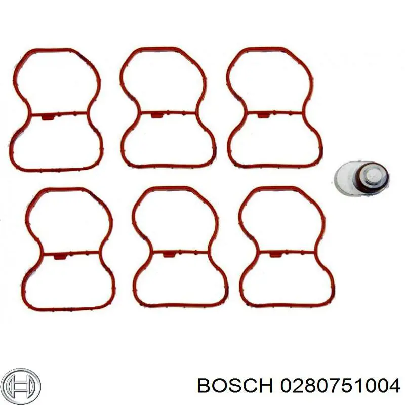 0280751004 Bosch válvula (actuador de aleta del colector de admisión)