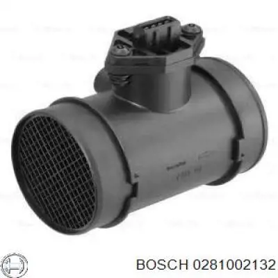 281002132 Bosch sensor de flujo de aire/medidor de flujo (flujo de aire masibo)