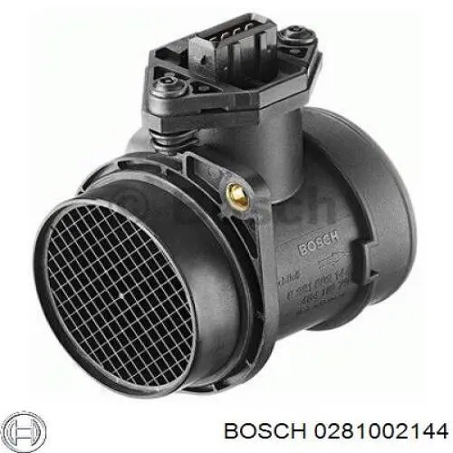 0281002144 Bosch sensor de flujo de aire/medidor de flujo (flujo de aire masibo)