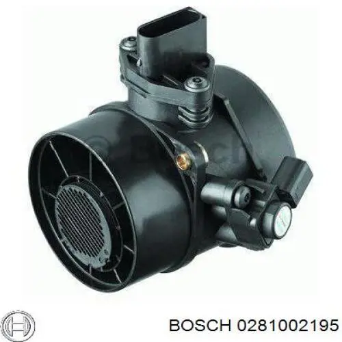 0281002195 Bosch sensor de flujo de aire/medidor de flujo (flujo de aire masibo)