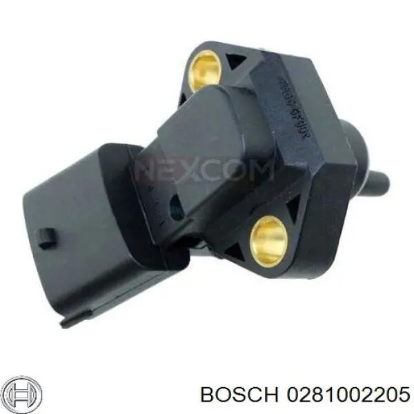 0281002205 Bosch sensor de presion de carga (inyeccion de aire turbina)