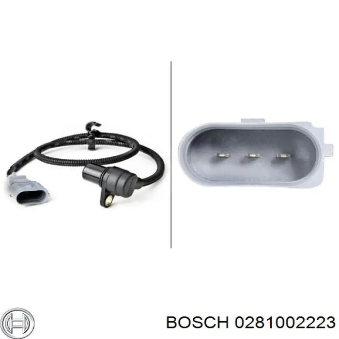 0281002223 Bosch sensor de posición del cigüeñal