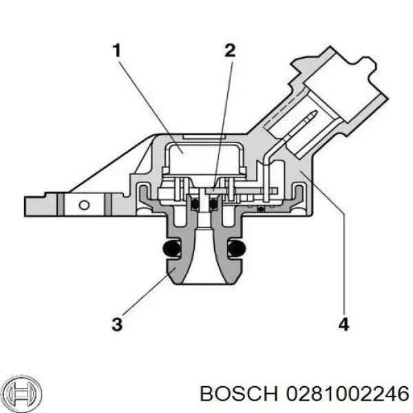 0281002246 Bosch indicador, presión del aceite