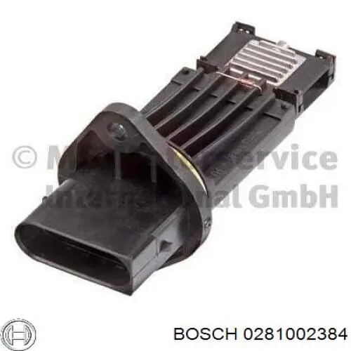 0281002384 Bosch sensor de flujo de aire/medidor de flujo (flujo de aire masibo)