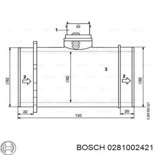 Comprar 0281002421 Bosch Sensor de masa de aire