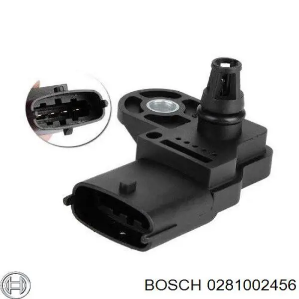0281002456 Bosch Sensor De Presion Del Colector De Admision