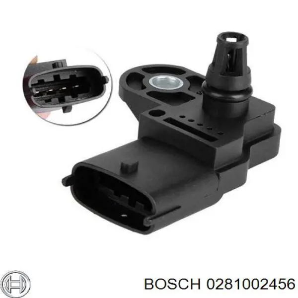 0281002456 Bosch sensor de presion del colector de admision